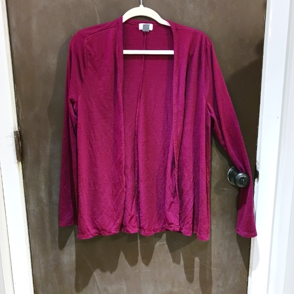 Old Navy Sweaters - magenta open front cardigan